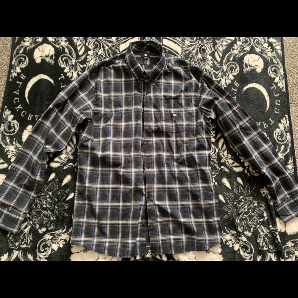 DC button up shirt